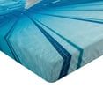 thumbnail image 2 of Ambesonne Hobby Fitted Sheet, Swimming Pool Sports View, Full Size, Sky Blue, 2 of 3