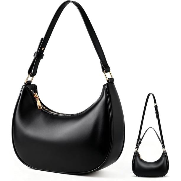 Bolsa de Mujer, Bolsa de Mano para Mujer, Bolso de Hombro de Piel Vintage, Bolsa para Axilas, con Correa de Hombro Ajustable, De moda y versátil, para uso Diario, Trabajo, Viajes
