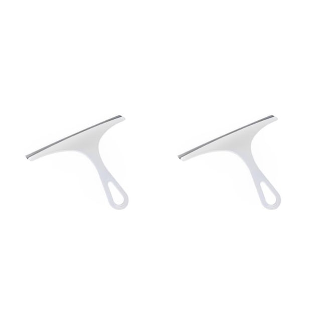 Inteprter Cepillo de limpieza Limpiaparabrisas Herramienta de limpieza Mano de obra fina Caucho práctico Sin rasguños Accesorios para el hogar Azul 2piezas