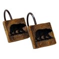 thumbnail image 2 of Set of 12 BLACK BEAR Shower Curtain Hooks, by DeLeon Collections, 2 of 5
