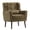 Olive Green, variant on AISWORD Modern Accent Chair, Upholstered Armchair with Pillow, Fabric Single Sofa Chair with Lounge Seat and Wood Legs Accent Chair for Living Room Bedroom Small Spaces, Dark Blue