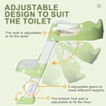 thumbnail image 2 of BRINJOY Potty Training Seat with Step Stool Ladder, Foldable Toddler Potty Seat for Toilet with Splash Guard, Cushioned Seat, and Anti-Slip Pad for Girls & Boys (Green), 2 of 7