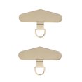 thumbnail image 1 of Triangle Stainless Steel Hanging Clip Anti-Lost Metal Phone Lanyard Tether Tab Card Ultra Thin Cell Phone Sling Piece Patch Pads 2Pcs Gold, 1 of 6