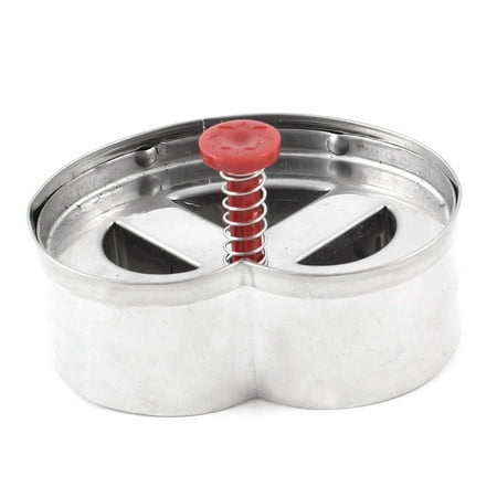 Unique Bargains Silver Tone Floral Shape Stainless Steel Cake Jelly Molds Cutters