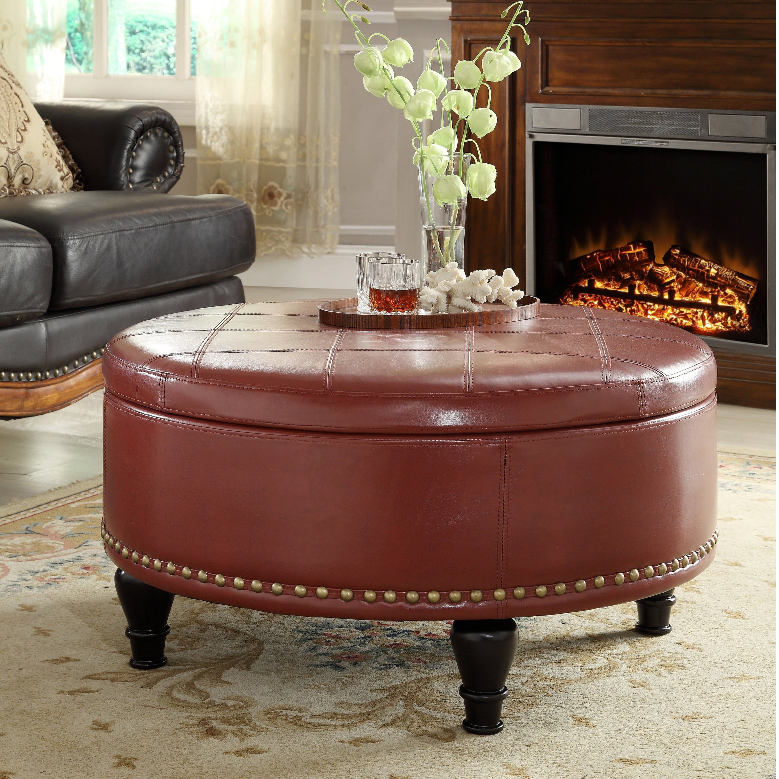 Copper grove payara round storage ottoman deals