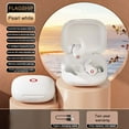 thumbnail image 3 of P30i by Ruroz Noise Cancelling Earbuds, Strong and Smart Noise Cancelling, Powerful Bass, 45H Playtime, 2-in-1 Case and Phone Stand, IP54, Wireless Earbuds, Bluetooth 5.4(White), 3 of 5