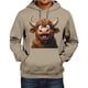 thumbnail image 1 of WILLBEST Sudaderas De Hombre Sudadera De Otoño e Invierno para Hombre con Estampado De Ganado Sudadera con Capucha y Hombros Descubiertos Sudadera De Manga Larga Top Chica, 1 of 3