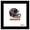 Black Framed Version, variant on Gallery Pops NFL Chicago Bears - Drip Helmet Wall Art, Black Framed Version, 12" x 12"