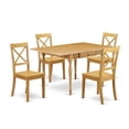 thumbnail image 2 of East West Furniture Monza 5-piece Traditional Wood Dining Room Set in Oak, 2 of 5
