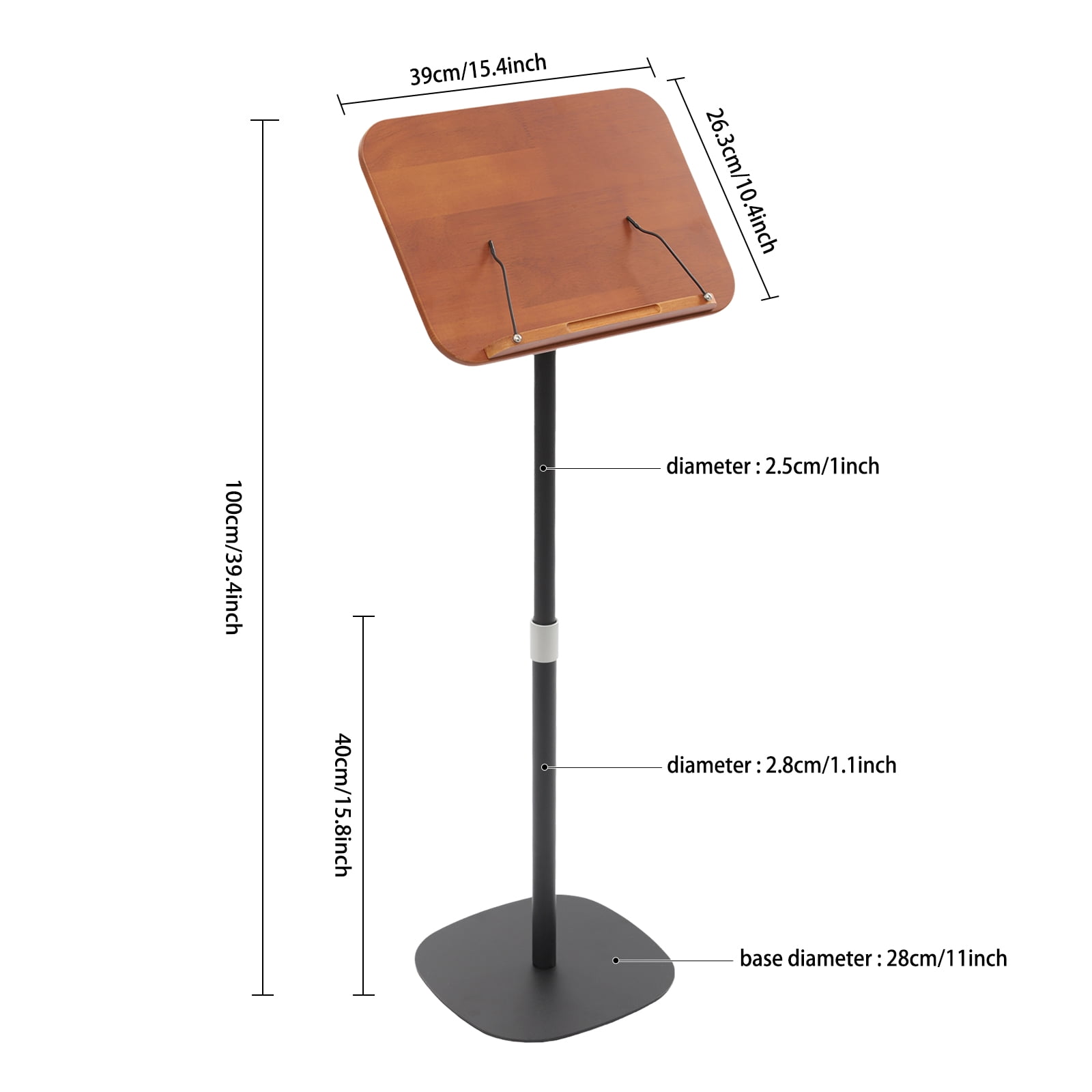 Wooden Music Stand, Wood Book Stand, Multifunction Book Stand