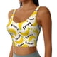 thumbnail image 2 of Fotbe Banana Fruit Sujetador Deportivo Largo sin Aros para Mujer con Almohadillas y Soporte Medio, Transpirable y Absorbente, Camiseta Tipo Chaleco o Tank Top-Medium, 2 of 8