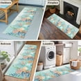 thumbnail image 5 of Runner Rug 2'x6', Ocean Starfish Seaweed Washable Non-Slip Hallway Runner Rugs, Summer Coastal Beach Shell Coral Teal Bedside Rugs Floor Mats Carpet Runners for Kitchen Bathroom Laundry Room, 5 of 8