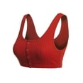 thumbnail image 3 of MixMatchy Women's Snap Button Detailed Ribbed Pattern Tank Top, 3 of 5