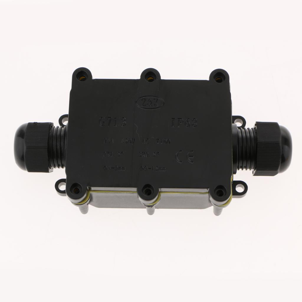 IP68 Plastic Electrical Junction Box Case Outdoor Terminal Block 