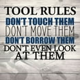 thumbnail image 2 of Kimberly, Allen 15x15 White Modern Wood Framed Museum Art Print Titled - Tool Rules, 2 of 4