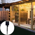 thumbnail image 2 of 6M/3M Solar LED Curtain Lights 8 Lighting Modes Outdoor String Lights Wedding Party Gazebo Garden Decoration Christmas Lighting (Multicolor,Solar-6Mx3M-600LEDs), 2 of 7