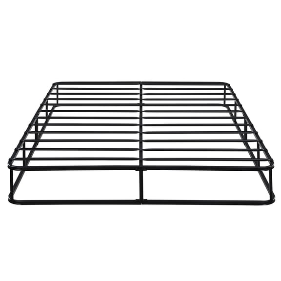 Full Size - Easy Set Up - Bedroom Application - White Fabric Covered Metal Foundation