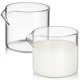 thumbnail image 1 of 2pcs Small Glass Milk Jugs Coffee Cups Milk Cups Glass Milk Cups Milk Containers, 1 of 4