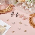 thumbnail image 4 of 32Pcs 6 Styles Butterfly Nail Art Charms Butterflies with Rhinestones Pearl 3D Nail Art Studs 3D Butterfly Theme Nail Rhinestones Accessories, 4 of 5