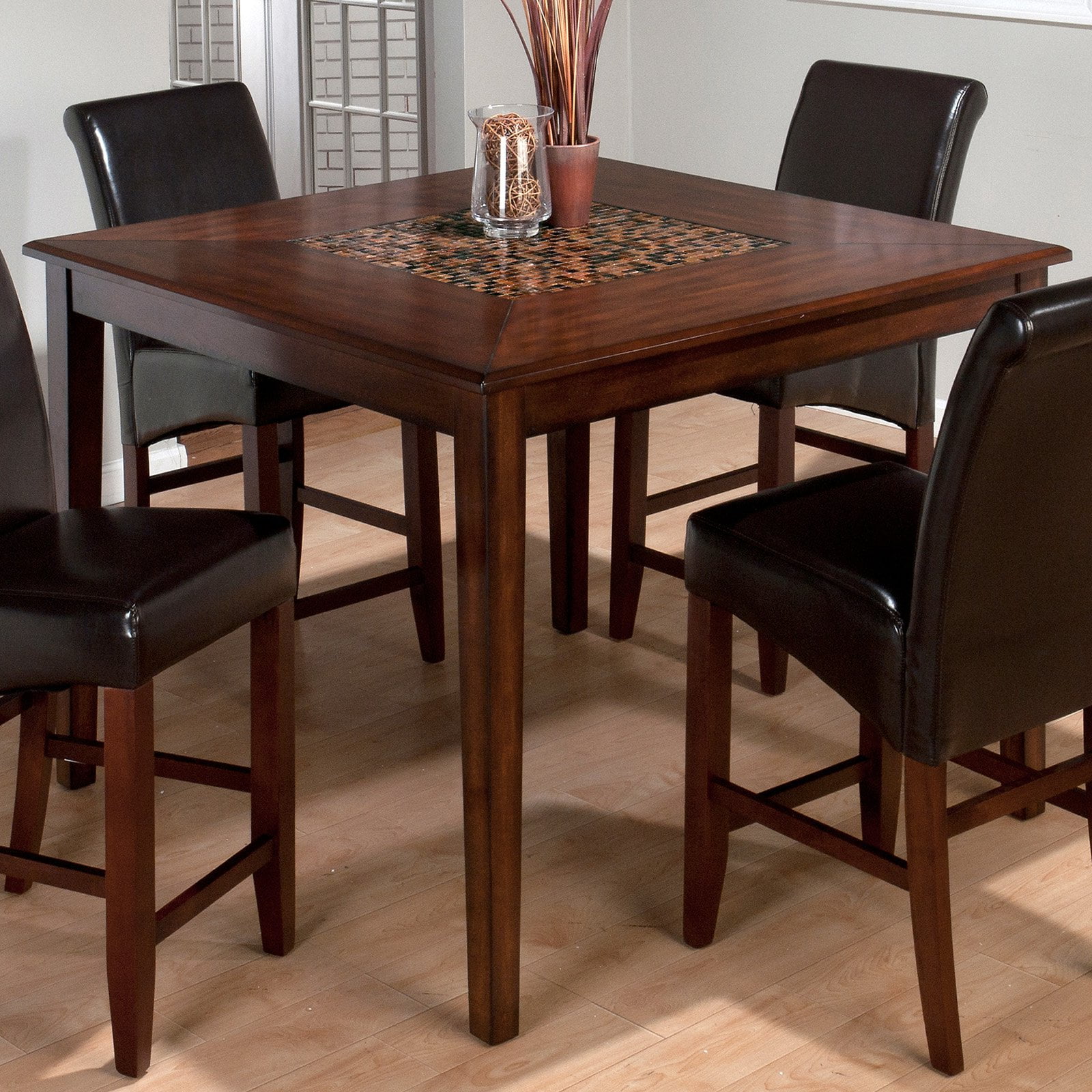 Jofran Baroque Counter Height Dining Table with Tile Inset ...