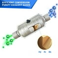 thumbnail image 5 of Pulcherflow Universal Catalytic Converter 2.5 inch Inlet/Outlet with Heat Shield Stainless Steel Federal EPA, 5 of 5