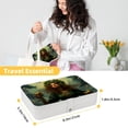 thumbnail image 5 of Saint Patrick's Day Elegant Jewelry Box Organizer with Removable Compartment and Earring Holder - Portable PU Leather Storage Case, 5 of 6