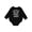 AB-Black, variant on Handpicked for Earth by My Mawmaw in Heaven with Angel Wings Baby Fleece Bodysuit