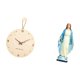 thumbnail image 5 of Reloj de pared,Reloj de pared decorativo para sala de estar,silencioso,Reloj de pared de madera con decoración moderna,Estatua católica,Estatua de la Virgen María Figura Colección Religiosa, 5 of 8