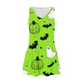thumbnail image 4 of WXLWZYWL Womens Halloween Theme Dress Summer Fall Dress for Women Halloween Printed Pocket Dress Sleeveless V Neck Dress Casual Suppender Dresses, 4 of 5