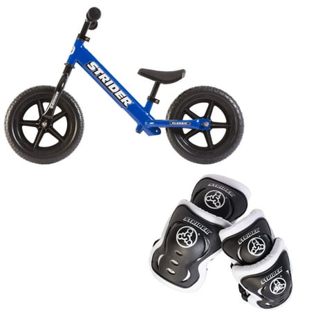 Strider 12 Classic Balance Bike for Kids 18 - 36 Months + Elbow and Knee