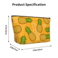 thumbnail image 5 of ZNDUO Travel Makeup Bag for Women Yellow Cartoon Pineapple Doodle Toiletry Bag, Multifunctional Storage Bag Cosmetic Bag Make Up Organizer, 5 of 7