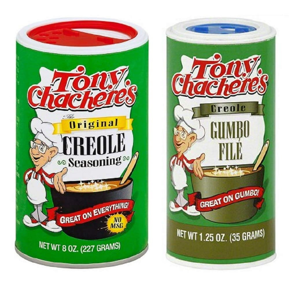 Tony Chacheres No MSG Cajun Creole Seasoning Bundle 1 each of Tonys