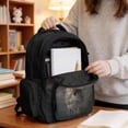 thumbnail image 5 of DISNIMO Wolf Print 17 Inch School Backpack for Kids, Multi Compartment Bookbag for Elementary & Middle School Boys Girls, Large Capacity Daily Travel Bag, 5 of 7