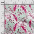 thumbnail image 2 of oneOone Cotton Poplin Red Fabric Asian Japanese Koifish Fabric For Sewing Printed Craft Fabric By The Yard 56 Inch Wide, 2 of 5