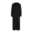 thumbnail image 5 of Women Maxi Dress Long Sleeve Hooded Ladies Casual Hoodies Long Dresses Little Dress for Women, 5 of 7