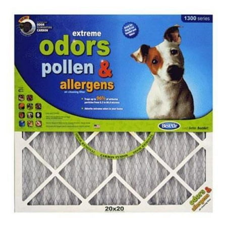 

No.PF2020-1 BestAir Pet Hair Furnace Filter Dimensions 20 x 20 x 1