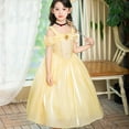 thumbnail image 4 of Girls Belle Princess Dress Off Shoulder Princess Birthday Party Dress Up for 4-9 Year, 4 of 7