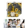thumbnail image 4 of Yellow Sunflower Cloth Napkins Set of 6 Reusable Dinner Napkins, Farmhouse Vintage Bees Gnomes Cocktail Napkin Washable Table Napkins for Wedding/Holiday Party/Baby Shower 20"x20", 4 of 7