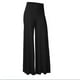 thumbnail image 1 of Pantalones de salón elásticos de pierna ancha para mujer, pantalones palazzo casuales y cómodos de cintura alta, 1 of 5