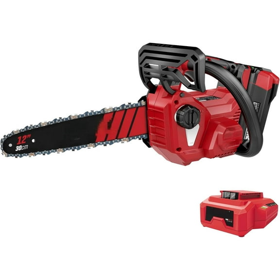PWR CORE 40 Brushless 40V 12" Top Handle Chain Saw Kit Including 2.0Ah Battery and Charger-TH1200C-11