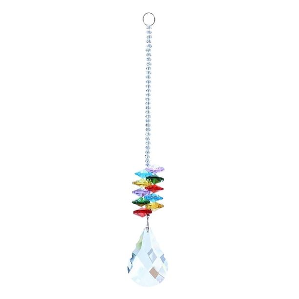 Brilnte atrapasoles cristal colgante adorno gota de lluvia boda decoración Azul 50mm Zulema Colgante Windchime