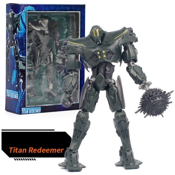 Pacific Rim Titan Redeemer Action Figure, Articulated Jaeger Model with Weapon & Stand, Collectible Mecha Toy