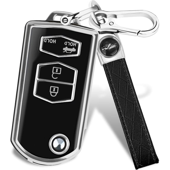 Key Fob Cover Compatible with Fit for Mazda 3 6 8 CX-3 CX-5 CX-7 CX-9 Miata MX-5 RX-8 Keychain Case Holder Protector