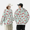 thumbnail image 5 of Picia Watermelon Women's Men's UPF 50+ Sun Protection Hoodie Shirt Long Sleeve SPF Fishing Outdoor UV Hiking Lightweight Shirts-Small, 5 of 9