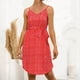 thumbnail image 4 of Vestido de mujer con estampado casual de verano sin mangas con estampado de punto de fiesta de vacaciones Fridja  nalpqowj4760, 4 of 6