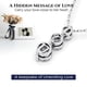 thumbnail image 4 of Collar SIGALIT Moissanite de plata de ley de 3 piedras de regalo, 4 of 8