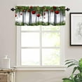 thumbnail image 5 of Christmas Snowflake Kithen Curtains Valances for Windows,Balls Bow Merry Xmas Holiday Window Treatment Valances for Kitchen Living Room Cafe Decor 54''x18'', 1 Panel, 5 of 6