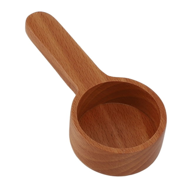 Wooden Coffee Measuring Scoop, Multifunctional Spoon - Exquisite and Durable for Home Kitchen Supplies, Accurate Grams Calibration