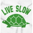 thumbnail image 2 of Live Slow Turtle Tortoise Animals Unisex Plus Fleece Graphic Hoodie Brisco Brands 4X, 2 of 5