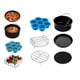 thumbnail image 2 of Accesorios para freidora de aire, molde con tapa para freír pollo, estante multis, soporte de metal antiadherente, juego de piezas para freidora de 6 pulgadas Sunnimix Piezas de la freidora de aire, 2 of 8